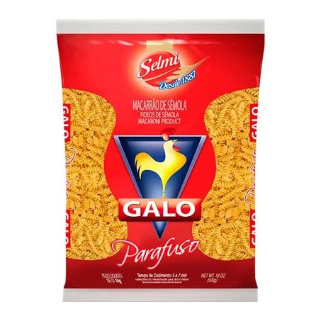 Massa semola parafuso galo 1kg
