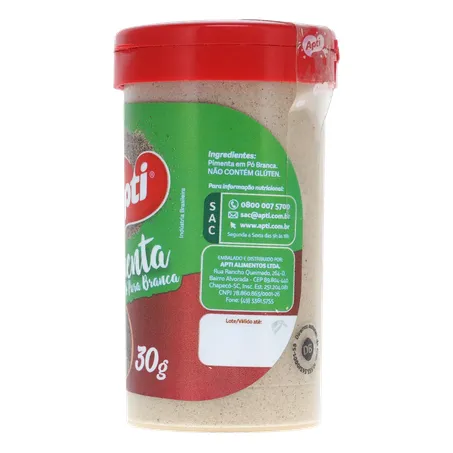 Pimenta Apti em Pó Pura Branca Embalagem 30G 360-7