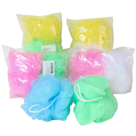 Esponja / Bucha de Nylon Para Banho COLORS 12CM C/ 2