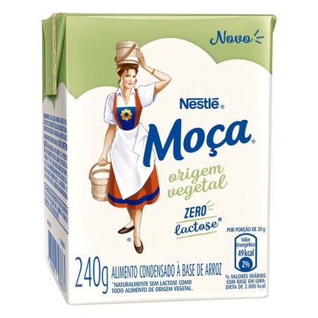 Alimento Condensado Nestlé Moça Zero Lactose Origem Vegetal Tp 240g 
 