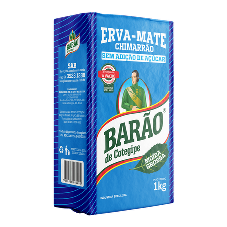 Erva mate barao moida grossa vacuo pc 1kg