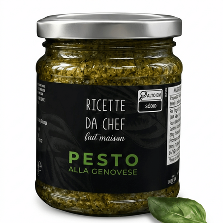 Molho Pesto Alla Genovese Ricette da Chef 180g