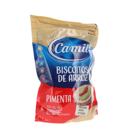 Biscoito Camil Arroz Integral Pimenta 150G 360-34