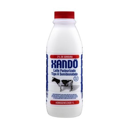 Leite Pasteurizado Xando Semidesnatado Magro A Garrafa 1LT