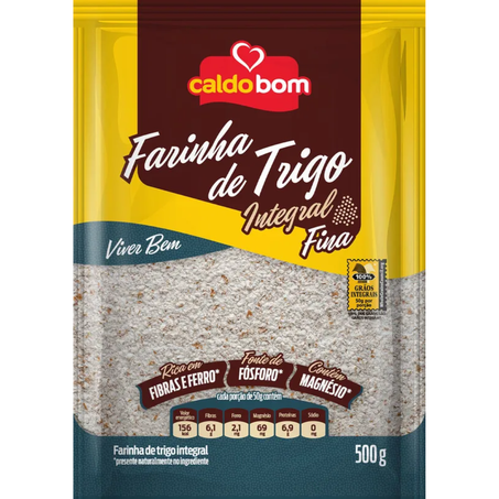 Far trigo integral caldo bom 500gr