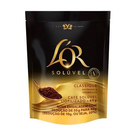 Café Solúvel Liofilizado L'or Classique Sachê 40gr