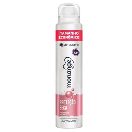 Desodorante Aerossol Monange 250ml - Proteção Seca - Feminino - Leve Mais, Pague Menos