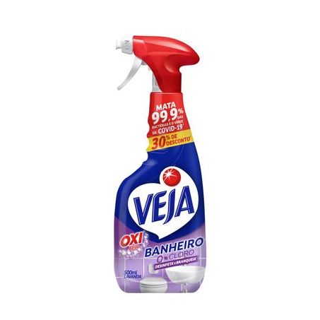 Veja banheiro lavanda pulverizador desinfeta/branqueia 500ml