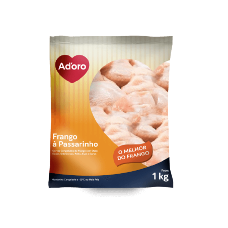 FRANGO PASSARINHO ADORO 1KG CONG.IQF