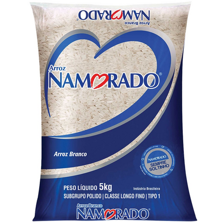 ARROZ NAMORADO BRANCO TP1 5KG