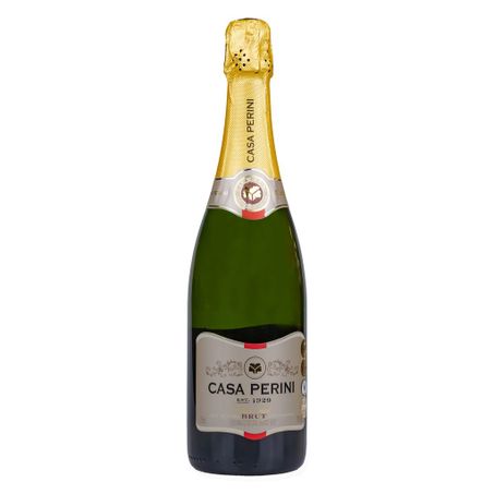ESPUMANTE NATURAL BRANCO BRUT CHARMAT 750ML CASA PERINI