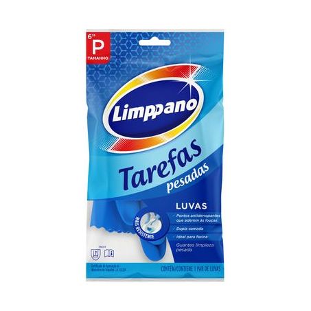 Luva Tarefas Pesadas Tamanho P Limppano Embalagem 1 Par