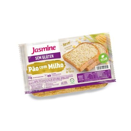 PÃO JASMINE SEM GLÚTEN MILHO 350G
