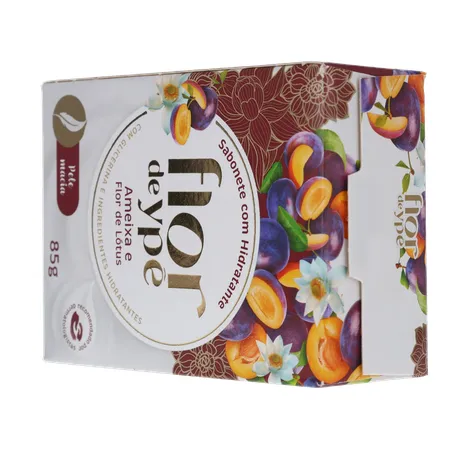 Sabonete em Barra com Hidratante Flor de Ypê Ameixa e Flor de Lótus 85G 360-23