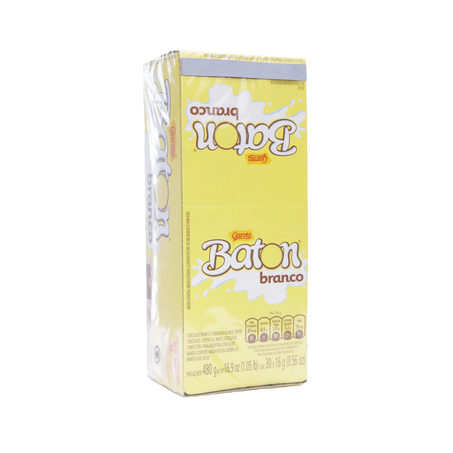 Chocolate Baton Garoto Branco Caixa com 30un - 480gr 360-56