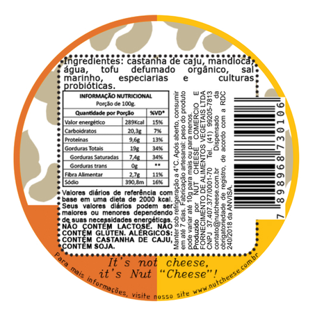 QUEIJO VEG MEIA CURA 4EM1 130G - NUTCHEESE 360-1