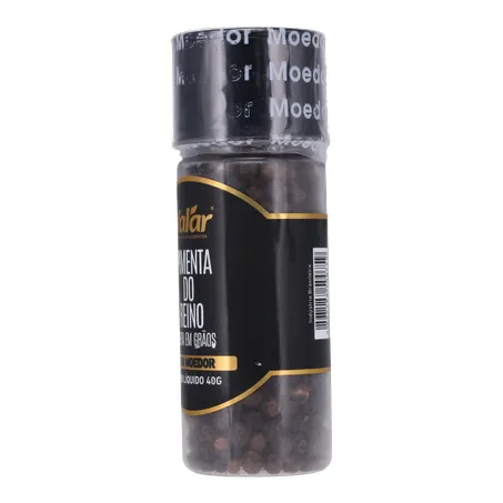 Pimenta em grão preta valar com moedor 40g 360-6