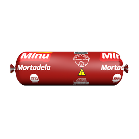 MORTADELA MINU C/TOUCINHO 400G