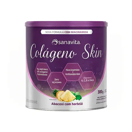 Colágeno Skin Abacaxi com Hortelã 300g