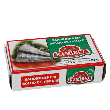 SARDINHA RAMIREZ MOLHO TOMATE 125G
