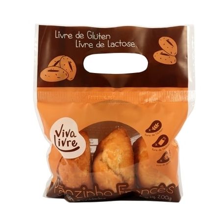 PÃO FRANCÊS VIVA LIVRE COM 3 UNIDADE 200G