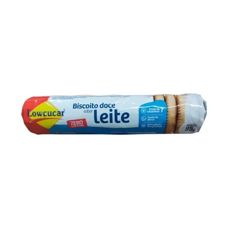 Biscoito lowcucar 95g leite zero acucar/lactose