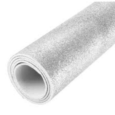 Esc placa e.v.a gliter branco 40x60 2mm