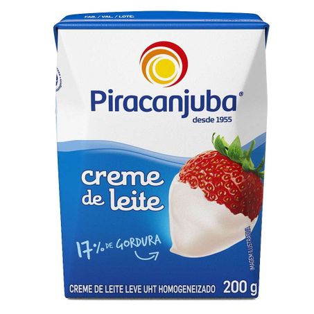 Creme de leite piracanjuba 200g