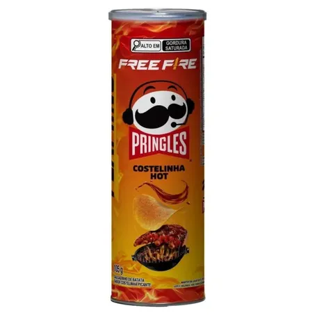 Salgadinho de Batata Pringles Costelinha Hot Pote 105gr