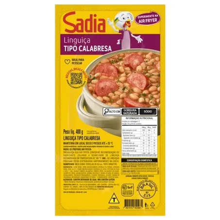 Linguica sadia tipo calabresa 400g