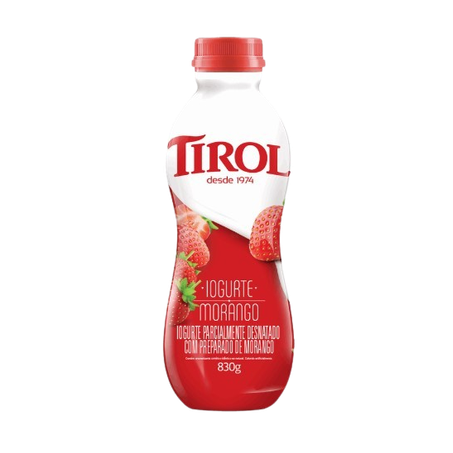 Iogurte tirol morango garrafa 830g