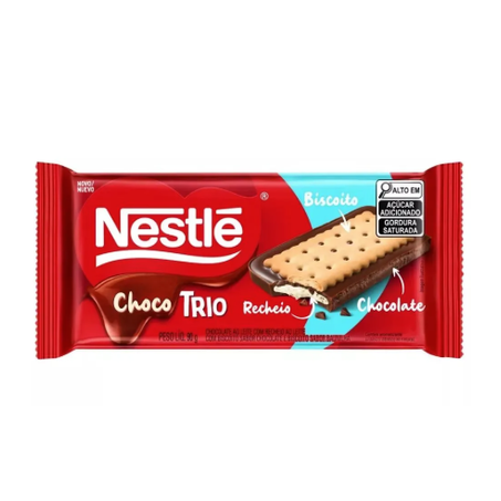CHOCOLATE NESTLE CHOCO TRIO  COOKIES CREAM 90G