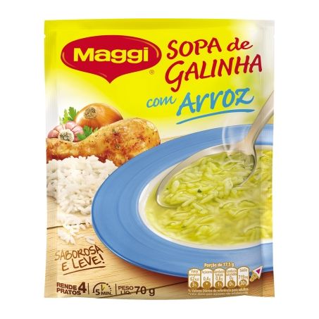 SOPA MAGGI 70 GR GALINHA C/ARROZ                  