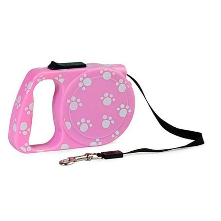 Guia para cao retratil rosa dog124ro