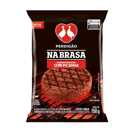 PERDIGÃO HAMBURGUER NABRASA PICANHA 150G