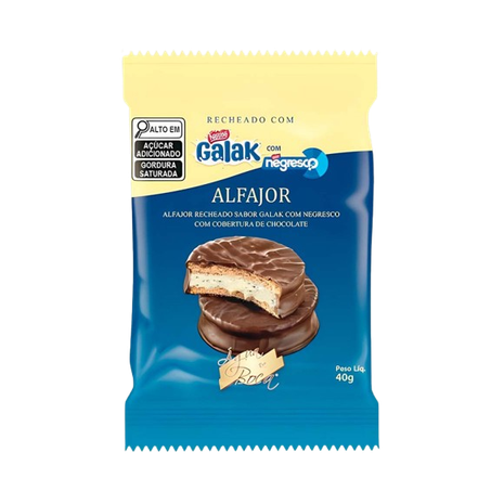 Alfajor Água Na Boca Galak Com Negresco 40g 
 