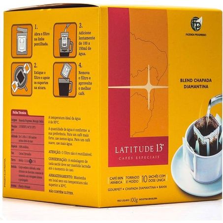 CAFE LAT 13 DRIPCOFFEE CASTA C/DIAM 100G