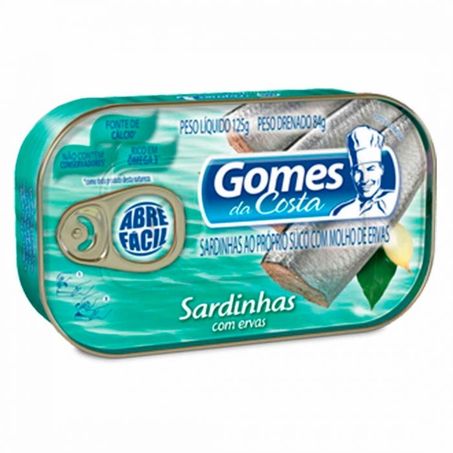 Sardinha gomes da costa ervas 125g