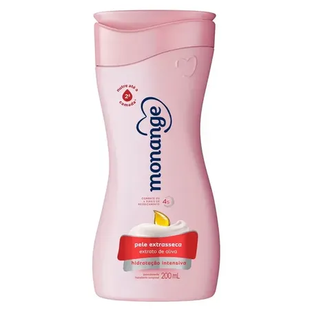 Locao hidratante monange extrato de algodão 200ml