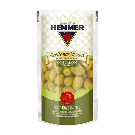 Azeitona hemmer verde c/ caroco 180g