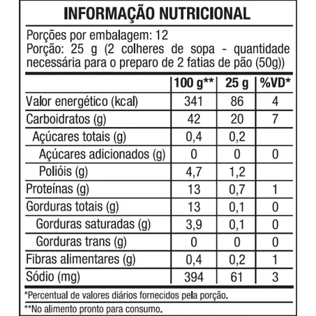 MIX PÃO TRADICIONAL SEM GLÚTEN 300G - VITAO 360-1