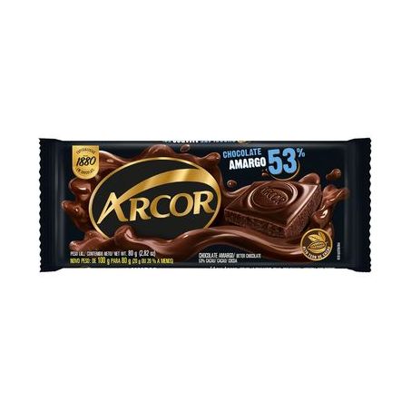 Chocolate Barra Arcor 53% Amargo 80G