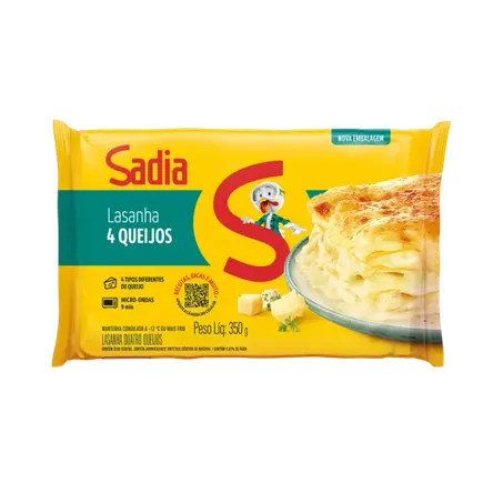 Lasanha sadia mini 4queijos 350g