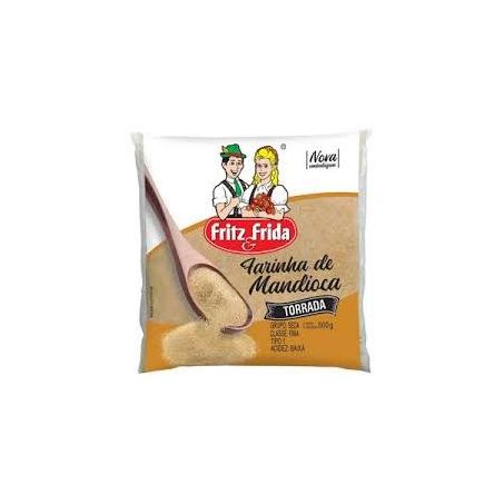 Farinha de mandioca fritz e frida torrada 500g
