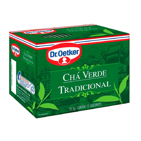 Chá Verde Tradicional Dr Oetker Caixa 25,5G