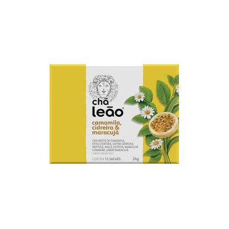 Chá Misto Leão Camomila, Cidreira & Maracujá Sachê 1.6gr - Caixa com 10un - 16gr