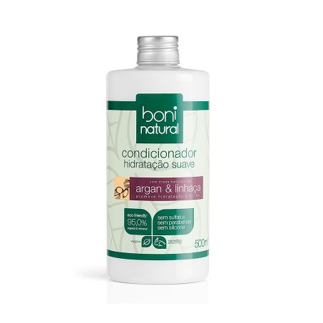 Condicionador Boni Natural Vegano Argan e Linhaça 500ml