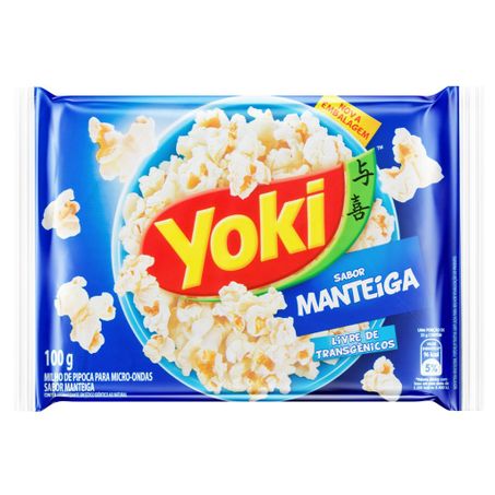 MILHO PIPOCA YOKI POPCORN MICROOND MANTEIGA 100G