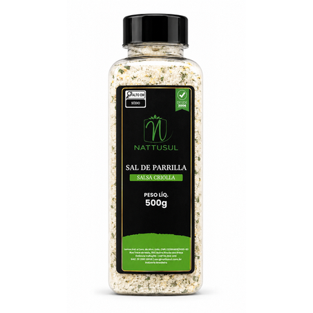 SAL DE PARRILLA NATTUSUL SALSA CRIOLLA 500G