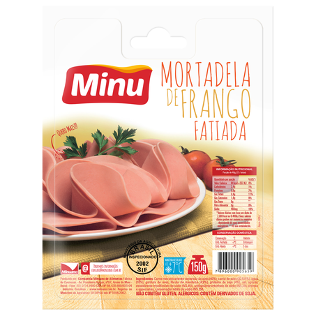 Mortadela minuano 150g frango fat